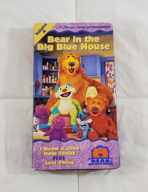 BEAR IN THE Big Blue House Volume 1 VHS Tape Jim Henson Clamshell Case