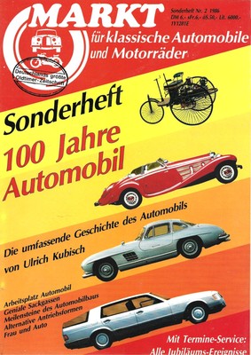 MARKT SONDERHEFT NR. 2: 100 Jahre Automobil von 1986 EUR 3,99 - PicClick DE