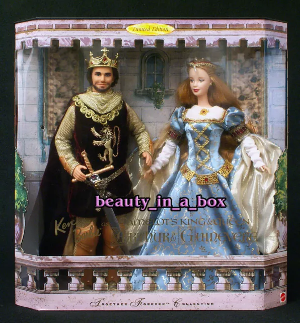 CAMELOT BARBIE DOLL King Arthur Guinevere Romeo Juliet Together