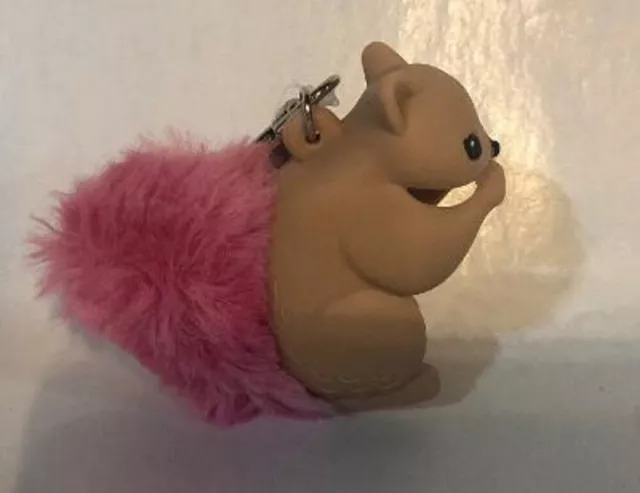 Bath & Body Works Squirrel Fuzzy Pink Tail Pocketbac Holder *LAST ONE*