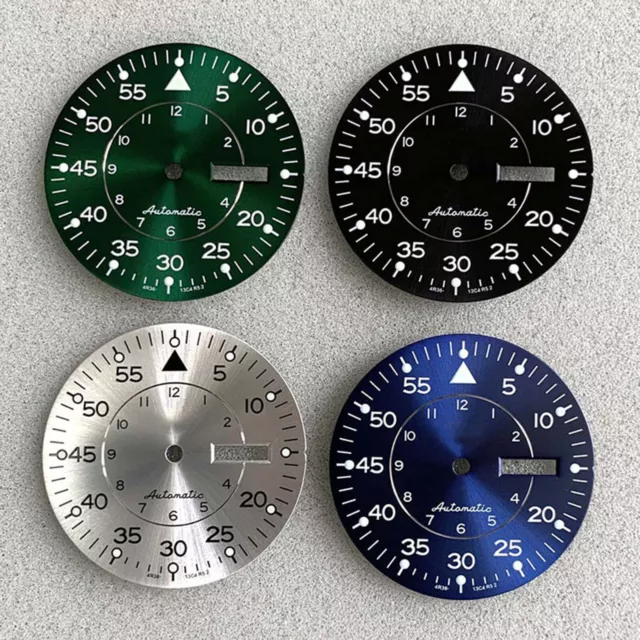 Green Luminous Watch Dial Watch Accessories for Japan NH35/NH36/4R36 Movement