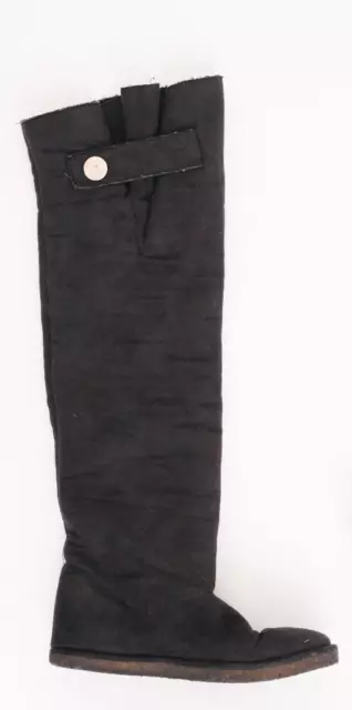STELLA MCCARTNEY Womens Black Suede Comfy Fur-Lined Over-the-Knee Tall Boot 8-38