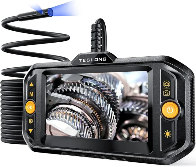 Telecamera endoscopica TESLONG 1080P singolo/doppio obiettivo HD telecamera di ispezione con 6 LED