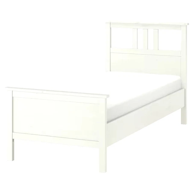 IKEA HEMNES BED frame Single White 21653 £65.00 PicClick UK