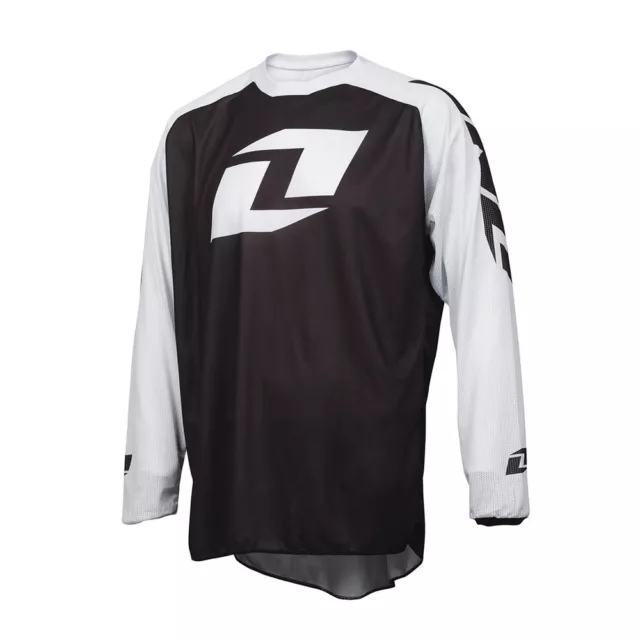 One Industries Vapor Lite Icon Schwarz/Weiß Motocross MX MTB Fahrrad Jersey