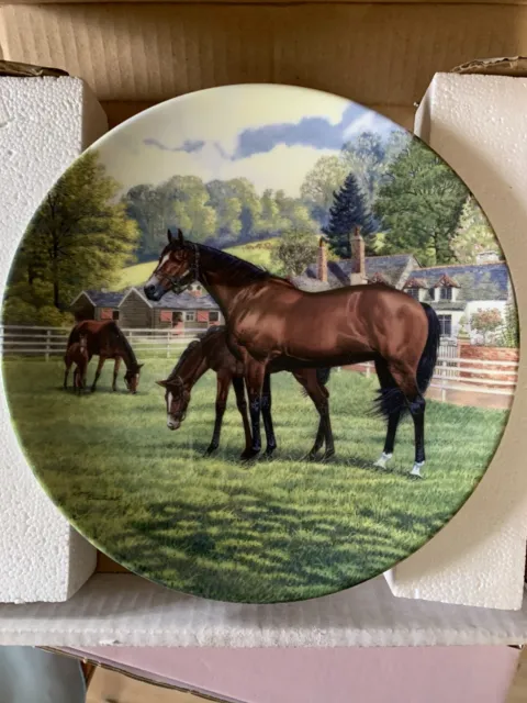 Horse Plate The Thoroughbred Royal Doulton Bradford Exchange Perfect Boxed 2