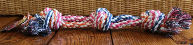 Tug of War 12" Rope Knot for Dog or Puppy Pet Fetch Play Teething Toy