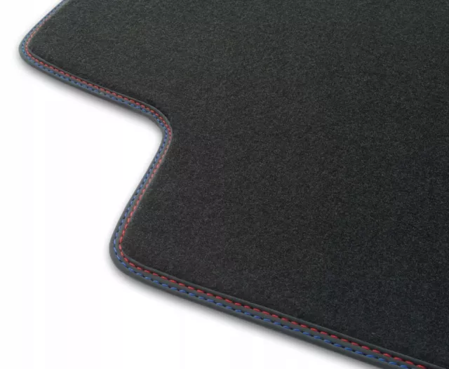 BM19-2 Alfombrilla Velour Premium Mate Rojo-Azul para BMW Serie 3 F31 2012-2018 3