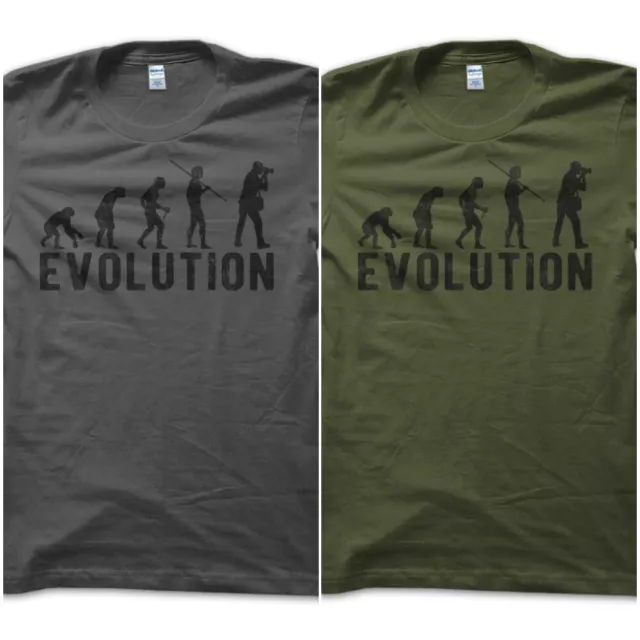 T-Shirt Maglietta Evolution Fotografo Fotografia Photo Shooting Vintage Uomo