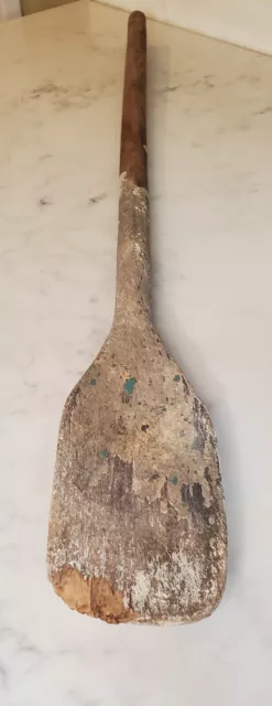 Old Antique Primitive Wooden Wood Spoon Kitchen Paddle Farmhouse Rustic Ranch