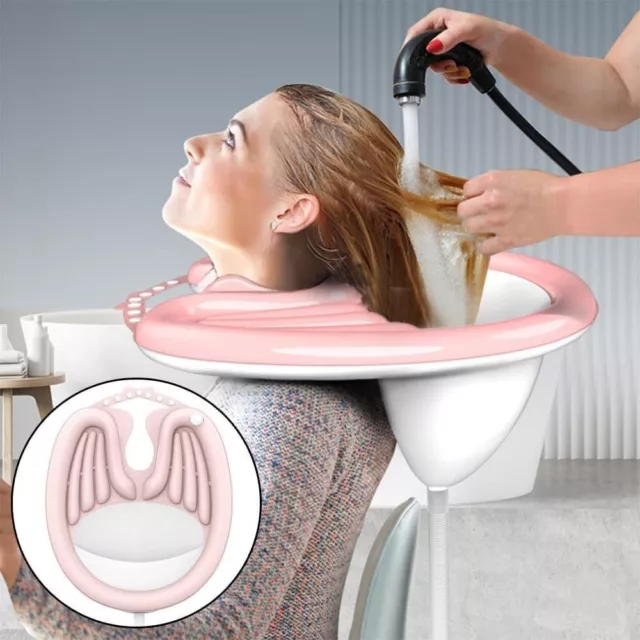 Air Pump Hair Washing Tray Portable Shampoo Bowl  Handicapped
