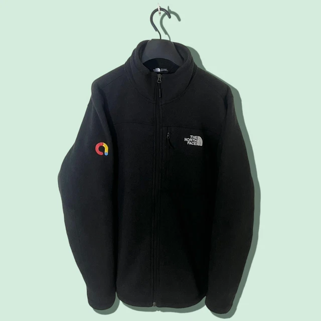 Giacca in pile da uomo grigio scuro The North Face con cerniera intera - taglia media (M) #826