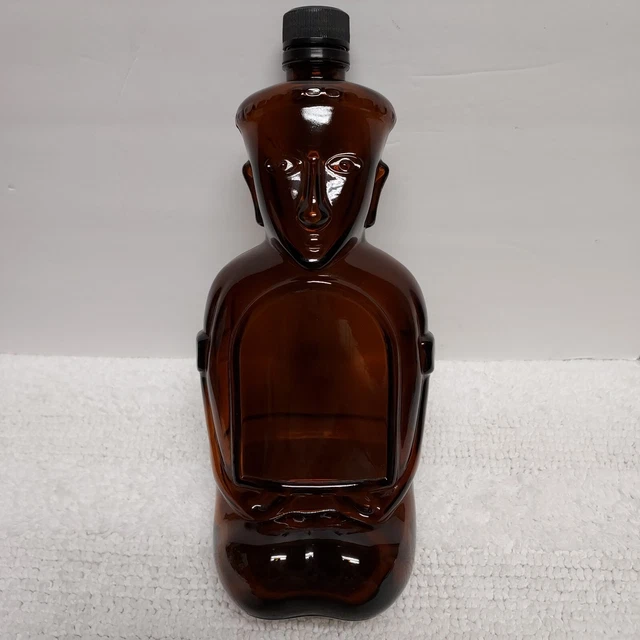 VINTAGE KAHLUA Bottle Tiki Brown 980ML Buddha Collector's Jar Heritage Edition