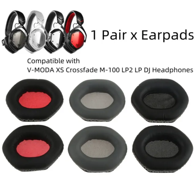 1 Paar Kopfhörer Soft Ohrpolster für V-MODA XS Crossfade M-100 LP2 LP DJ Headset