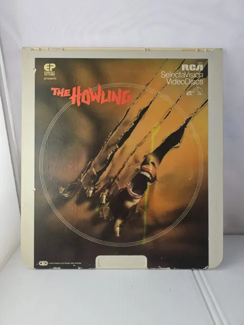 The Howling Video Disc RCA Selectavision Video Disc 1983 CED Horror Untested
