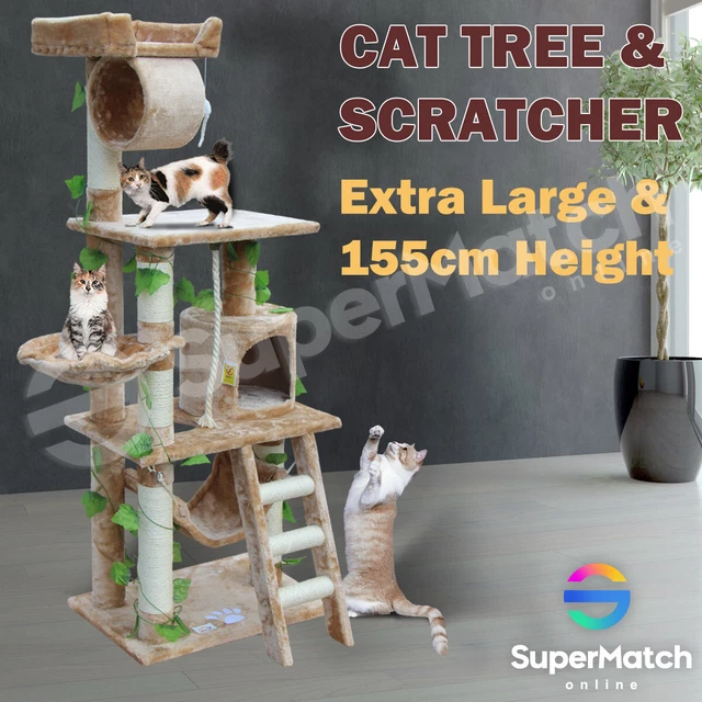 CAT SCRATCHING POST Tree Gym House Scratcher Poles Toy Condo Medium