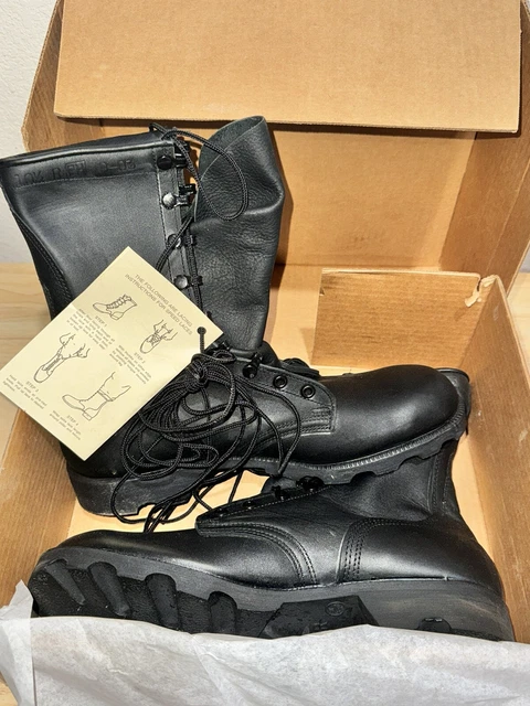 MCRAE 8 PANAMA All Leather Usa Made Military Boot Black 10.5R 52.50 PicClick