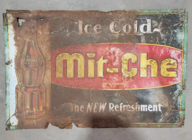 Mit-Che Tin Tacker Soda Metal Sign