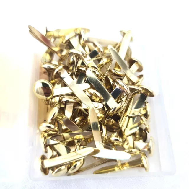 Split Pins Paper Fasteners Butterfly Clips 20mm Art & Crafts Brass/Chrome Plated