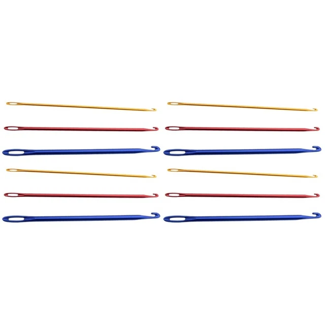12 Pcs Knitting Hooks DIY Crochet Hooks Knitting Tools Hole Crochet
