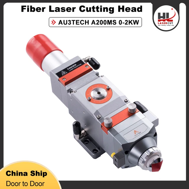 AU3TECH A200MS Fiber Laser Cutting Head 0-2KW for Metal Cutter Machine Fast Ship