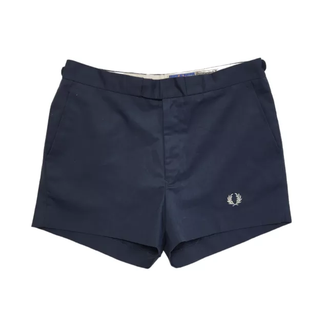 Fred Perry Vintage 80s Sportswear Pressed Tennis Shorts Blue Men's L W34