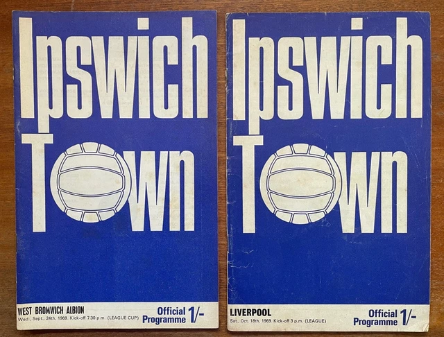 Ipswich Town F.C. a collection of programmes to include Nottingham