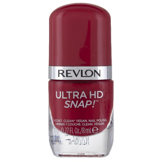5 Pack Revlon Ultra HD Snap! Nail Polish, Cherry On Top 030, 0.27 fl oz