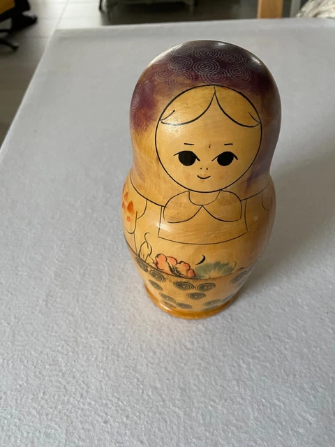 Poupée Russe gigogne de 12 Matriochkas Vintage ancien jouet URSS