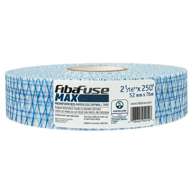 Fibafuse MAX 2-1/16 In. X 250 Ft. Reinforced Paperless Drywall Joint Tape
