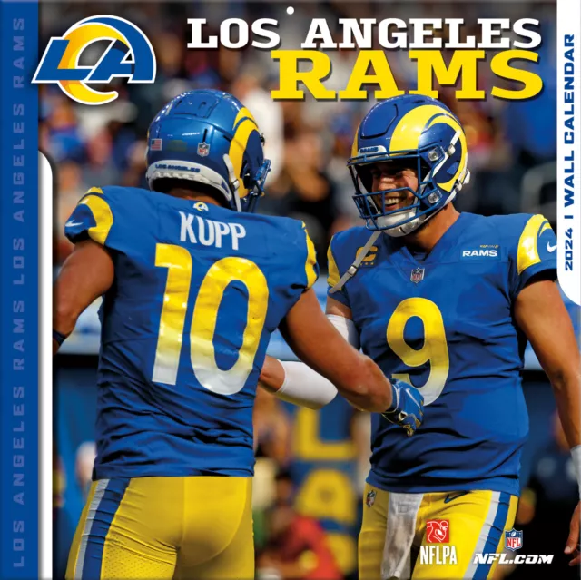 NFL CALENDRIER 2024 Los Angeles Rams Calendrier Mural 30x30cm Mur