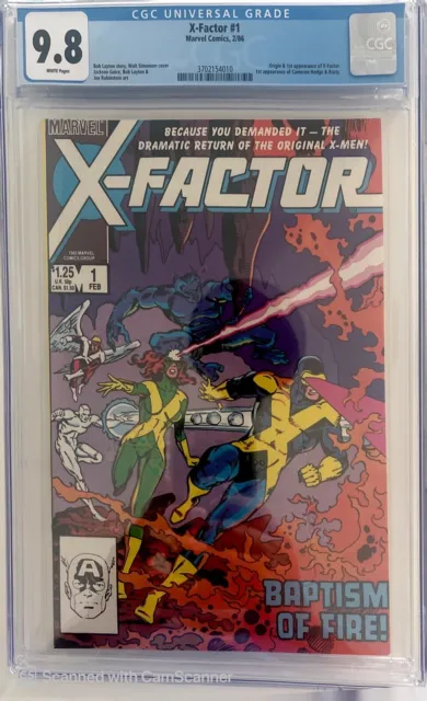 X-Factor #1 CGC 9.8 White Pages First Appearance & Origin 1st NM/MT
