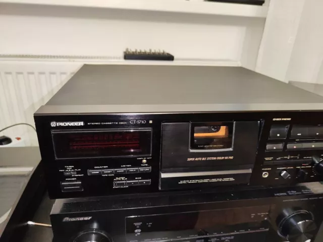 Pioneer CT-S710 Black High-End Stereo Cassette Deck Riemen & Idler Neu