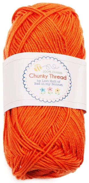Hilo grueso Riley Blake Lori Holt 50 g calabaza, paquete de 3