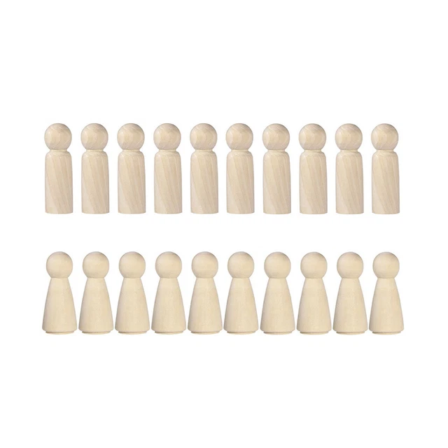 People Arts Wood Crafts Decoration for Children Boys Girls Doodle Toys Gift