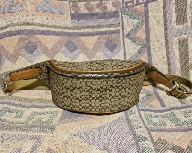 Vintage Coach Mini Belt Bag Fanny Pack Signature C's Y2K