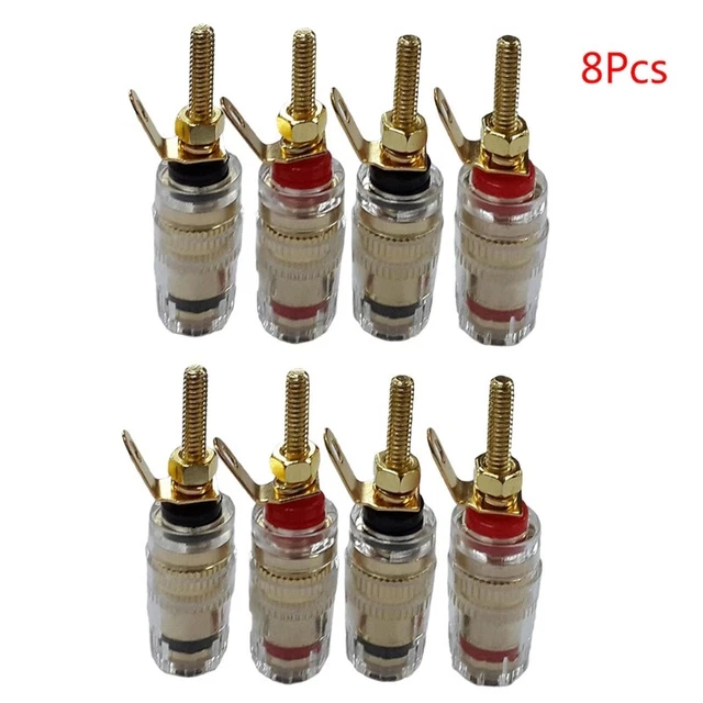 8x Copper Binding Post Inverter Amplifier Speaker Power Supply Connect Terminal