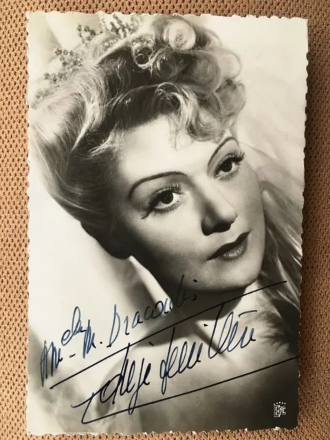 Edwige Feuillère ( Autographe 0riginal)