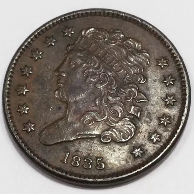 1835 Classic Head Half Cent Beautiful High Grade Coin Rare Date