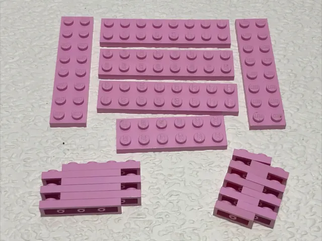 Lego 2x8 2x6 1x4 1x2 3034 3795 3110 3023 Job Lot Plates Pink Job Lots