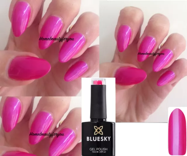 Bluesky Gel Nail Polish Pink Shimmer Tutti Frutti 80506 Led Uv Soak Off