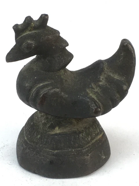 Southeast Asia Bronze Opium Weight 11.2 Ounces 310 Grams 2.5" High
