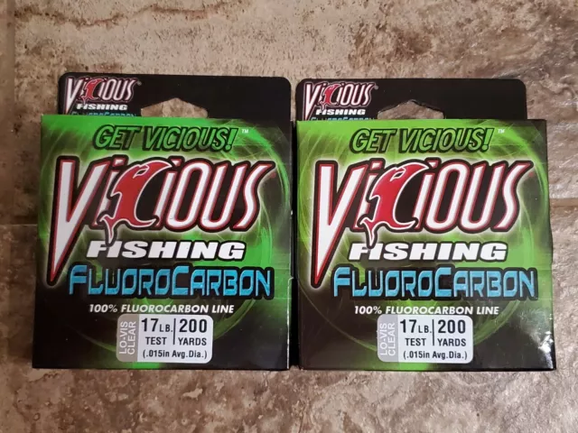 LIGNE DE PÊCHE Vicious FLO8 Vicious Fluorocarbone 8 Lb 250yds Clr