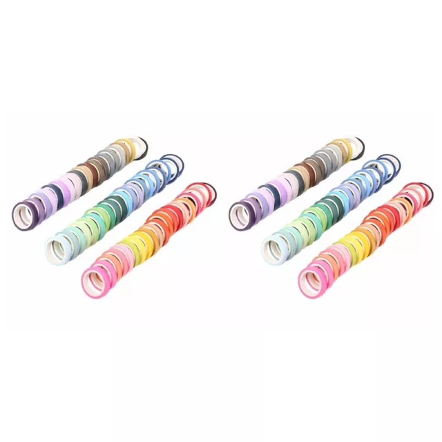 120 Rollos Juego de Cintas de Enmascarar  Iris Washi para DIY Decoració5679