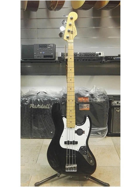 Basse Électrique Fender American Standard JAZZ BASS Mn Blk SKB 03-2008
