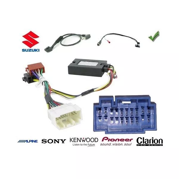 COMMANDE AU VOLANT Suzuki Swift 2011- - Pour Pioneer complet avec interface spec