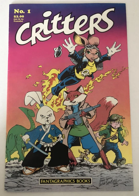 Fantagraphics Comic Book Critters #1 USAGI YOJIMBO Stan Sakai Key Issue Comics