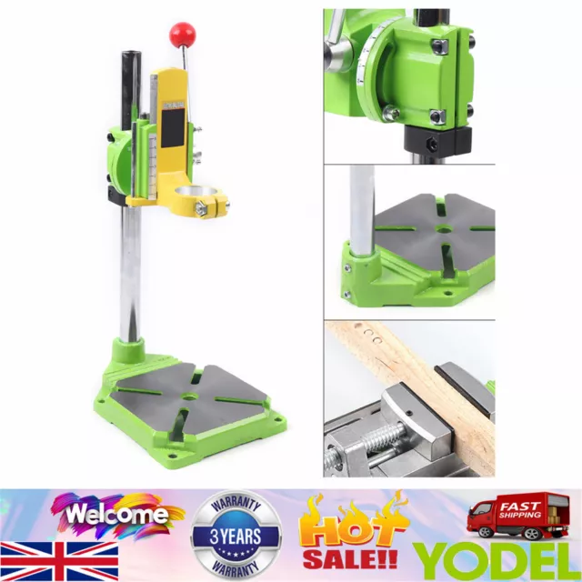 90° Bench Drill Stand Press Bench Stand Workbench Pillar Clamp Drilling Tool TOP