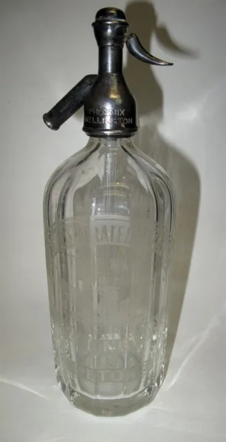 Rare WWI Soda Siphon Admiral Jellicoe Scapa Phoenix Water Co. Wellington