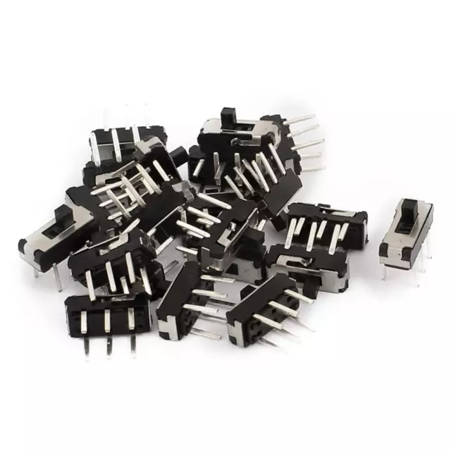 20Pcs 2 Position DPDT 2P2T 6 Pin PCB Panel Micro Vertical Slide Switch